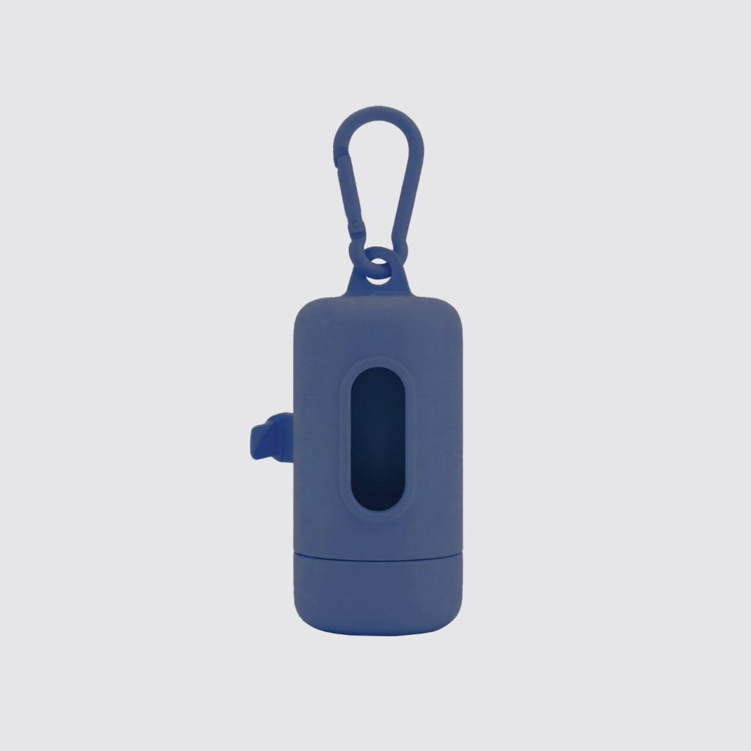 SILICONE POOP BAG DISPENSER - NAVY